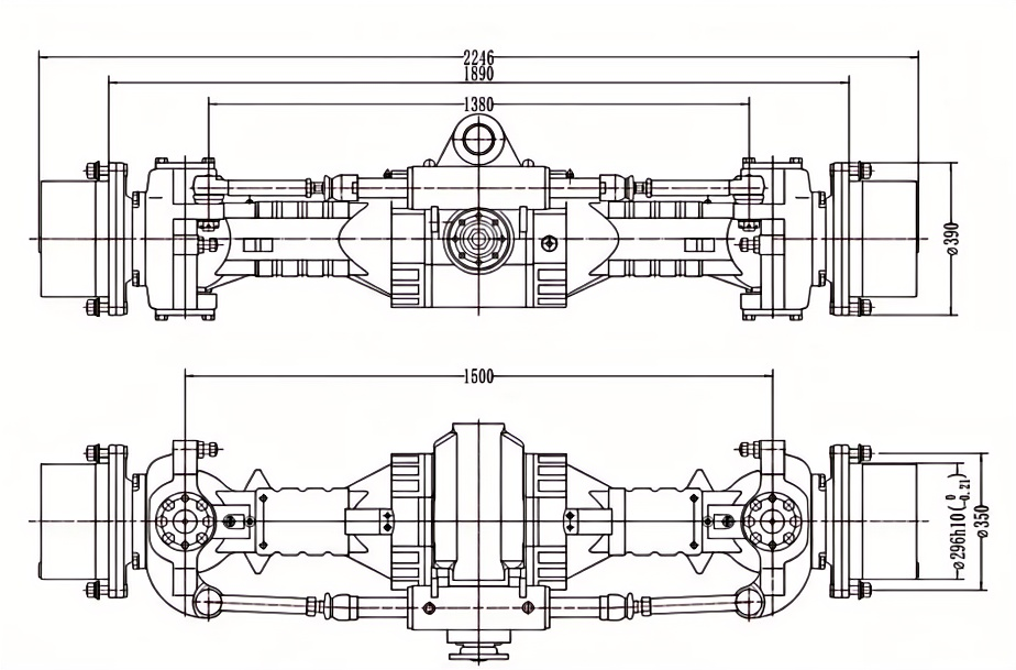 15 Ton Wheel Excavator Drive Axle