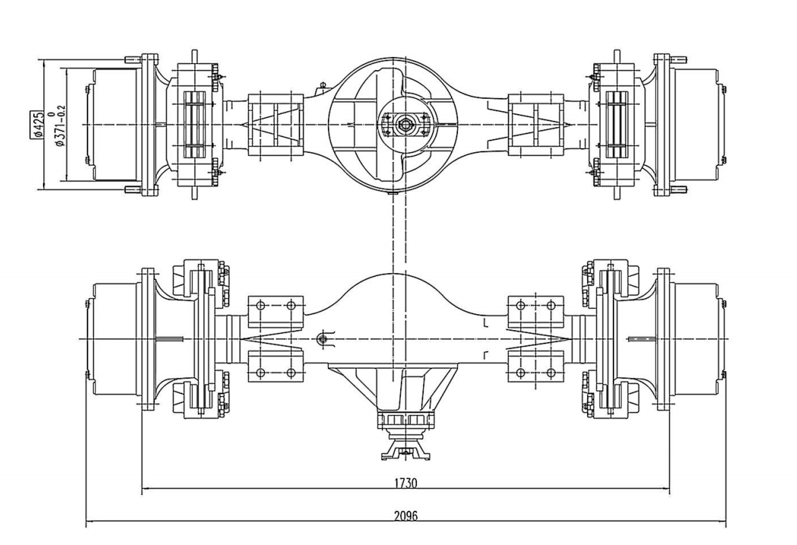 Road Roller Drive Axle Road Roller Drive Axle