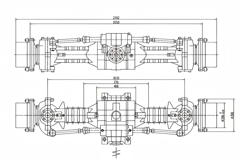 Drill Jumbo Axle Drill Jumbo Axle