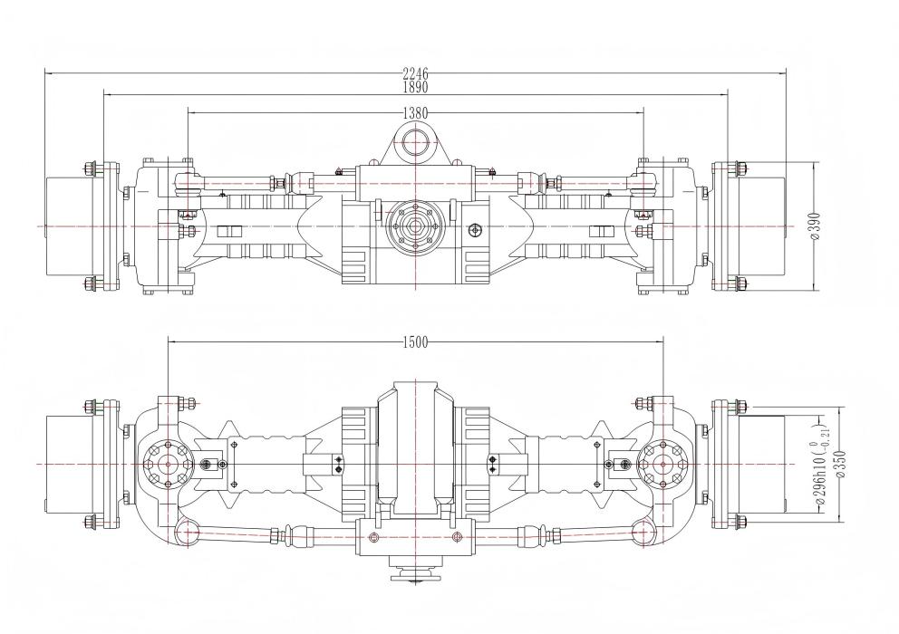 Колесный экскаватор грузоподъемностью 15 тонн Рулевая ведущая ось