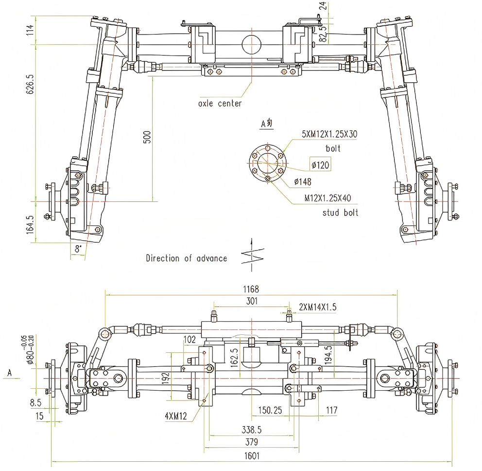 Spraying Locomotive Rear Drive Axle