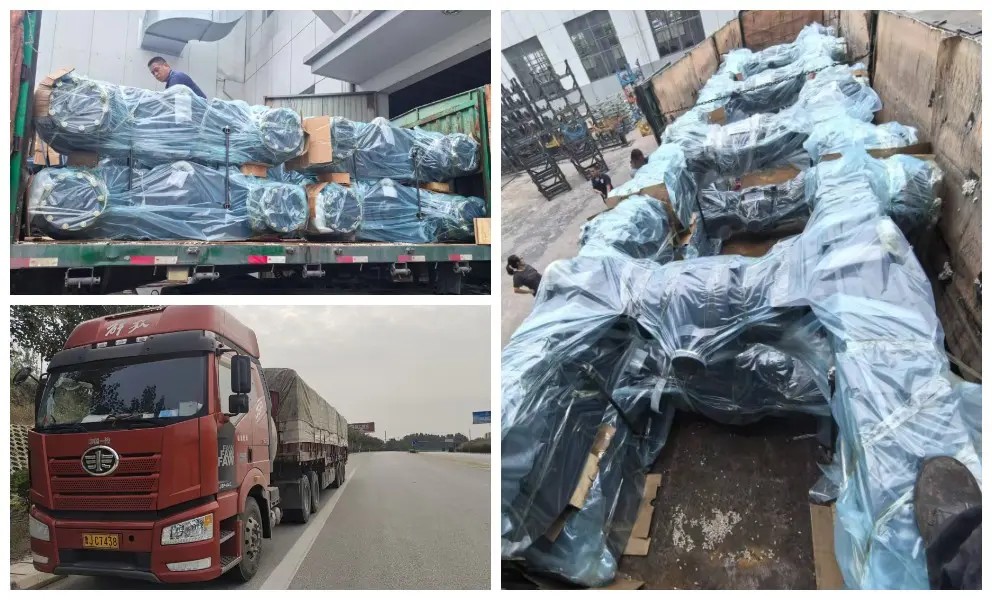 Les expéditions en vrac démontrent leur solidité : la série d'essieux moteurs de niveleuse se mondialise