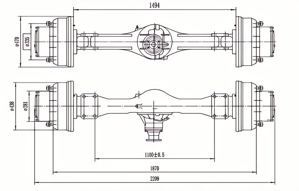 8 Ton Wheel Excavator Drive Axle 8 Ton Wheel Excavator Drive Axle