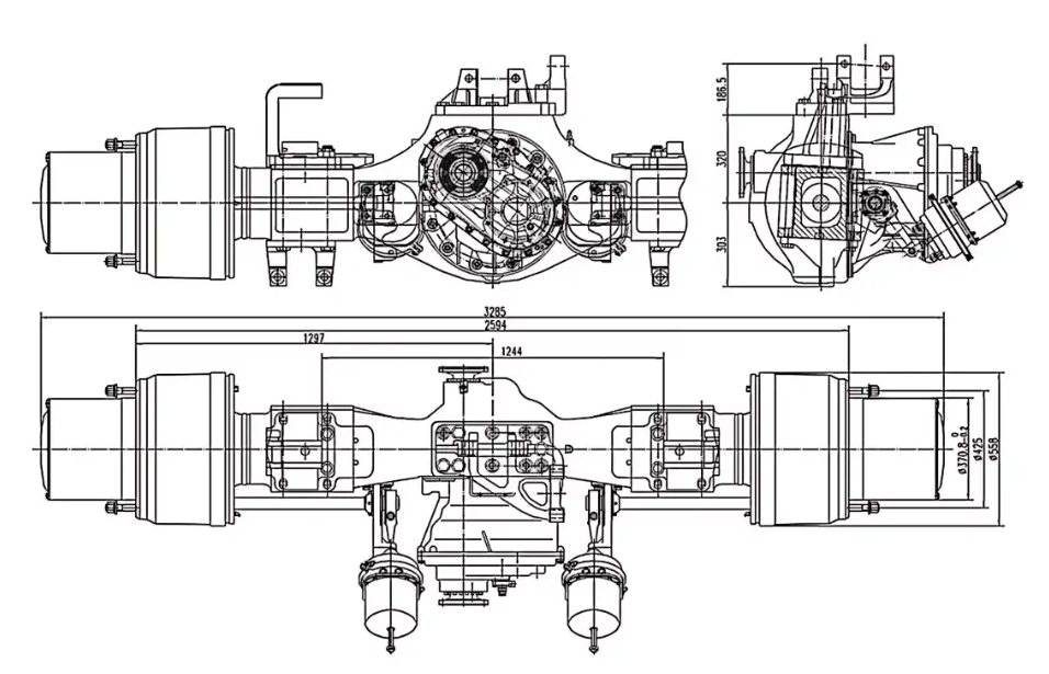 50 Ton Mining Truck Drive Axle 50 Ton Mining Truck Drive Axle