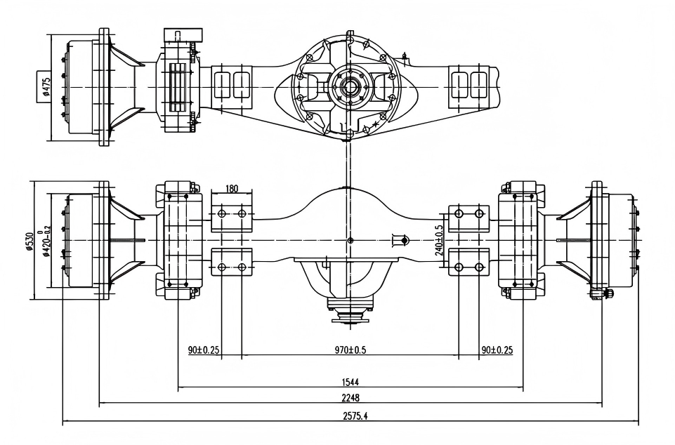 5 Ton Loader Axle