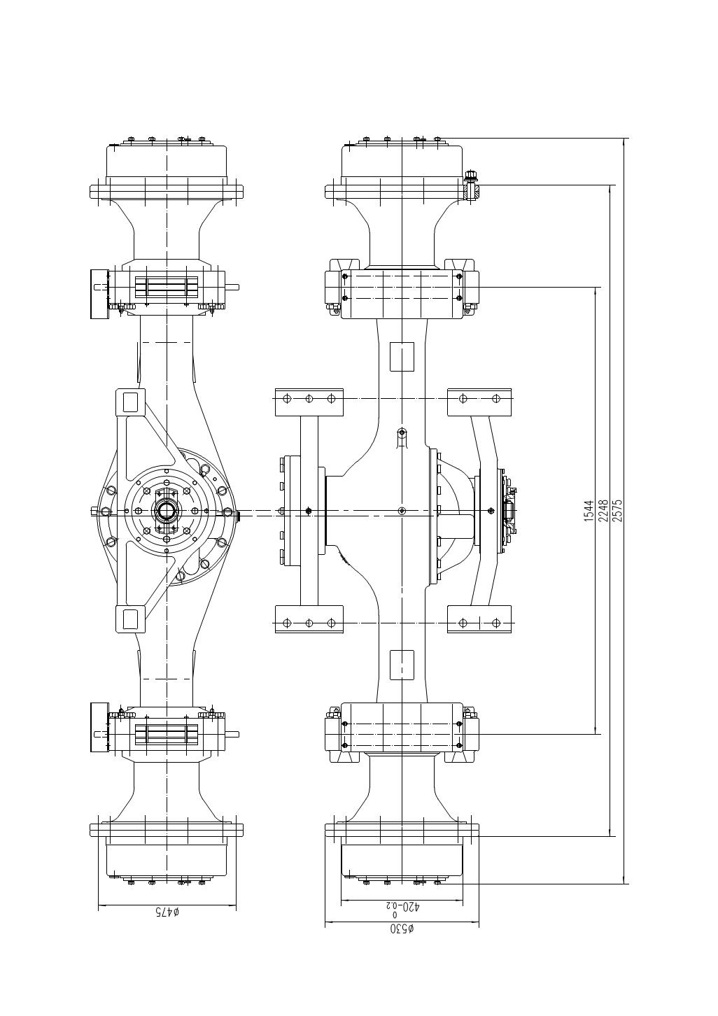 Trục xoay máy xúc lật