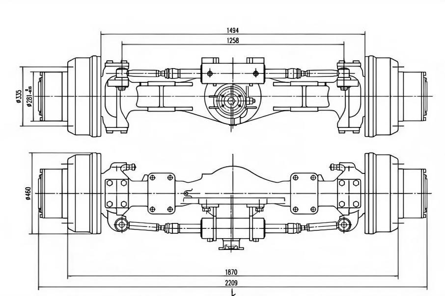12 Ton Steering Drive Axle 12 Ton Steering Drive Axle
