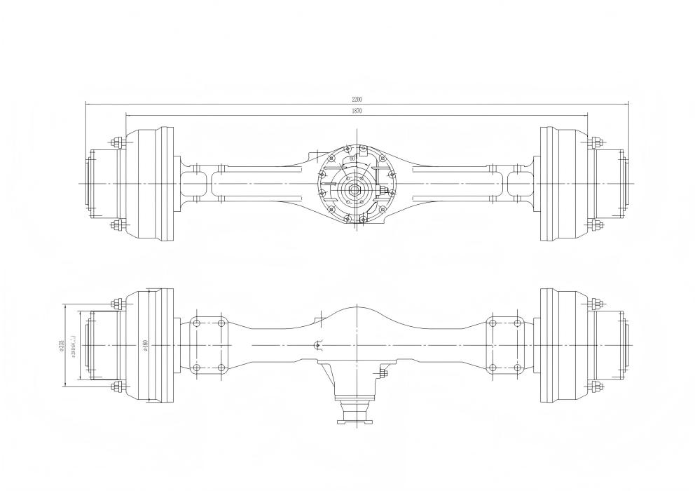 Приводная ось колесного экскаватора 8 тонн Приводная ось колесного экскаватора 8 тонн
