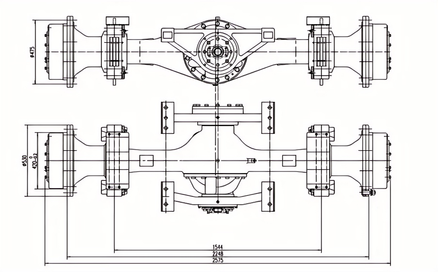 Loader Swing Drive Axle