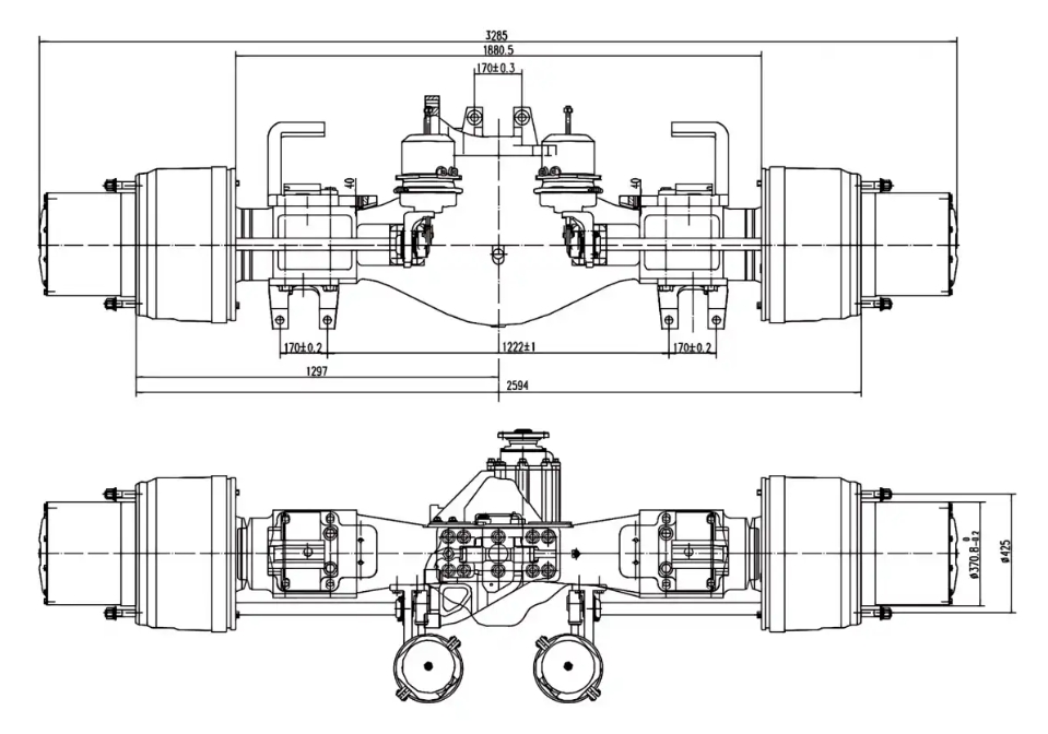60 Ton Mining Truck Axle 60 Ton Mining Truck Axle