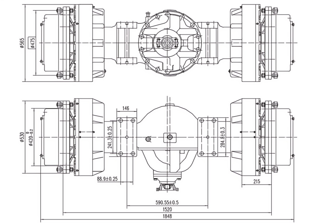 3 Cubic Underground Scraper Axle 3 Cubic Underground Scraper Axle