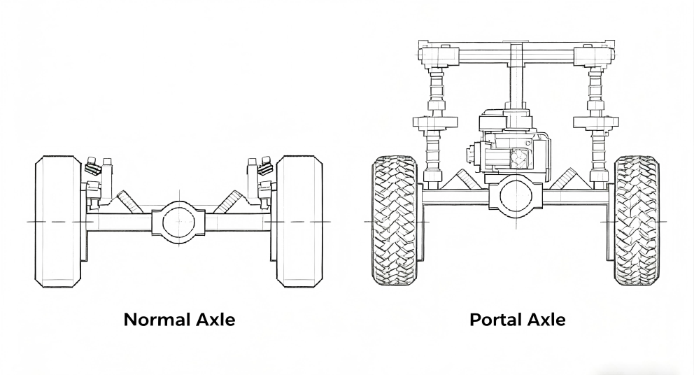 เพลาพอร์ทัลคืออะไร? เพลาขับแบบกำหนดเองช่วยแก้ปัญหาการก่อสร้างที่เย็นจัดได้อย่างไร
