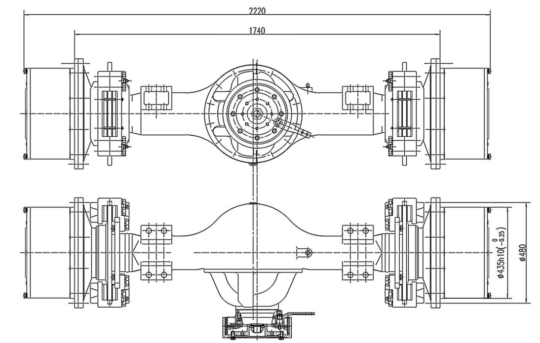 23 Ton Road Roller Drive Axle 23 Ton Road Roller Drive Axle