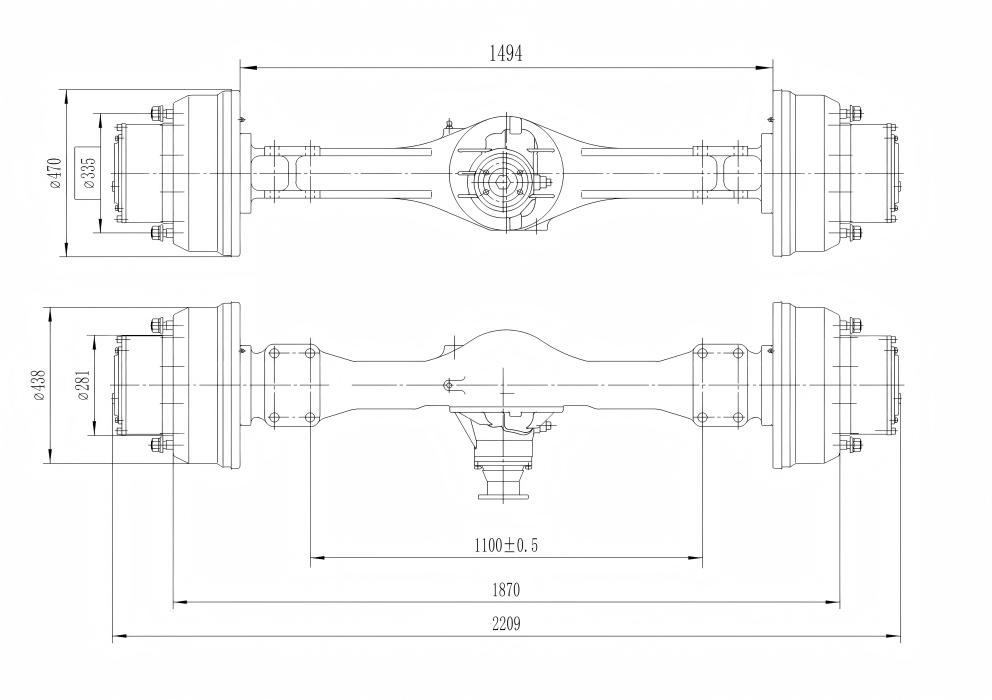 Poros Penggerak Excavator Roda Poros Penggerak Excavator Roda