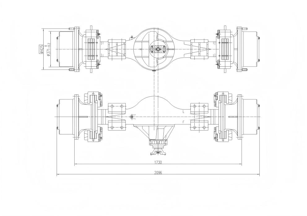Eje motriz de rodillo compactador