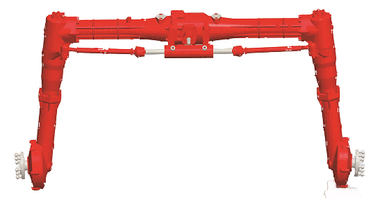 25 HP Spraying Locomotive Rear Drive Axle