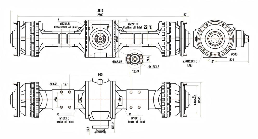 10 Tonluk Yükleyici Aksı