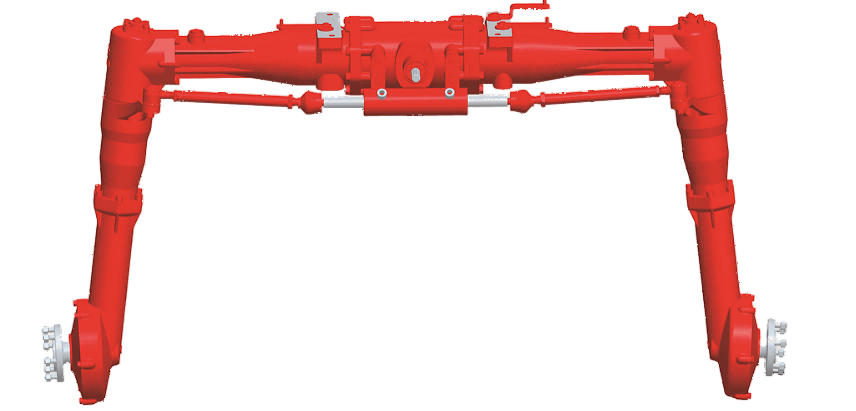 Spraying Locomotive Rear Axle