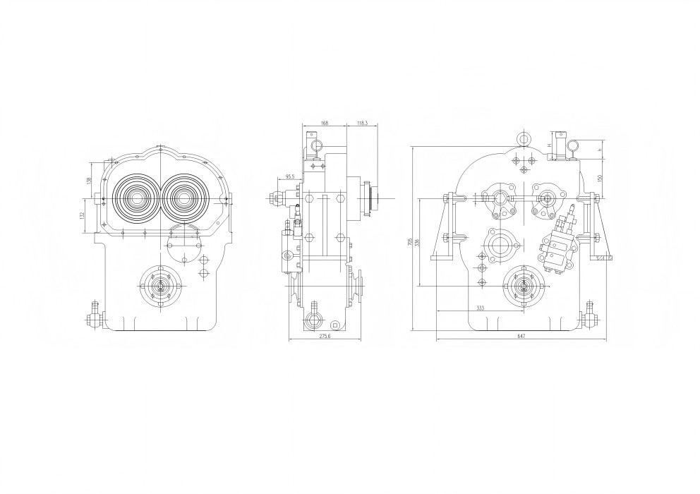 Hộp số máy xúc